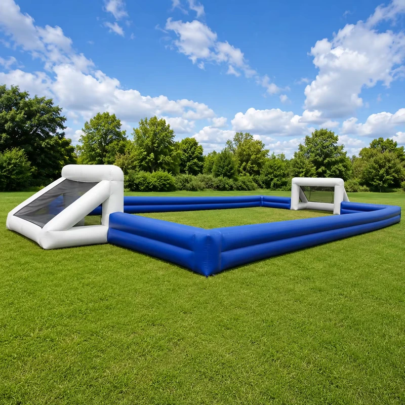 Durable Inflatable Volleyball & Soccer Court Outdoor Commercial Use PVC Material Large Playing Area for Parties