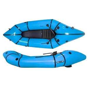 Durable Inflatable Whitewater Packraft for Rapids and Streams