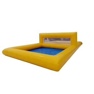 Durable Large PVC Inflatable Beach Volleyball Court Pool Water Park Net Water Polo Inflatable Water Amusement Facilities 500kg