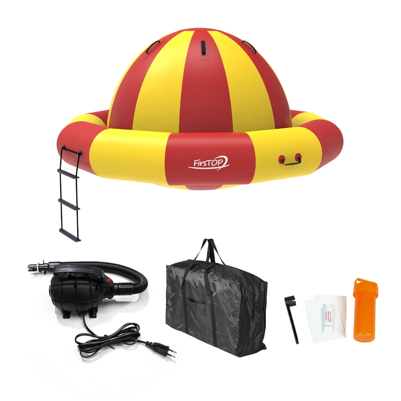 Haltbares Outdoor aufblasbares Wasser drehendes Boot Tubes für den See und das Meer Flying Disco Boot für Wasserunterhaltung