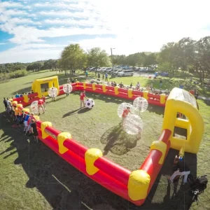 Durable Outdoor Sport Games Inflatable Football Field Soap Soccer Court Arena Super Slippery and Fun