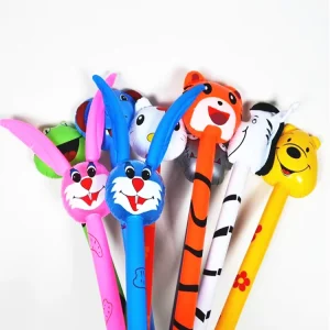 Durable PVC Children’s Long Animal Cartoon PE Inflatable Toy Stick