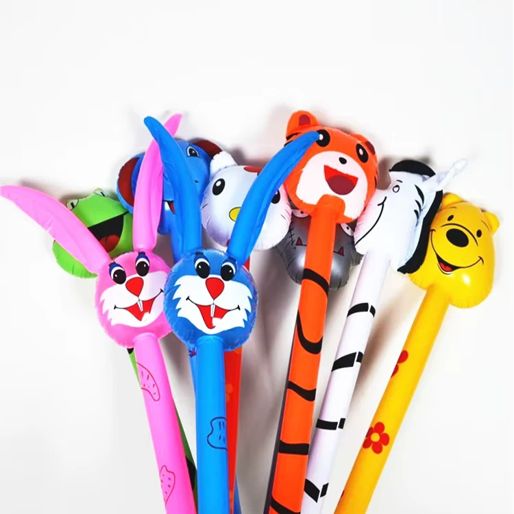 Palo Inflable de Juguete de Animales Largos de PVC Duradero para Niños