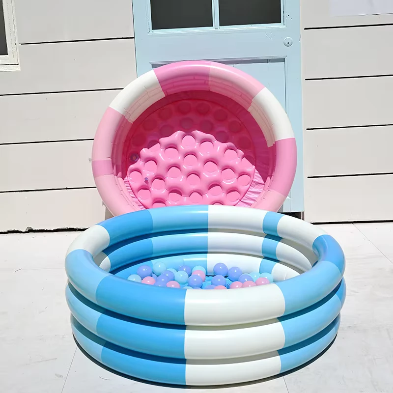 Duurzaam PVC Opblaasbaar Kinderbad voor Buiten Spelen met Versterkt Materiaal en Milieuvriendelijke Ocean Ball Ontwerp