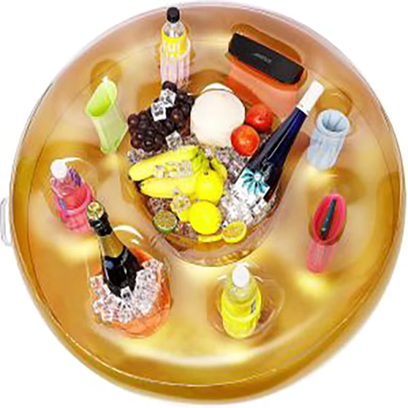 Bar Pelayanan Buffet Terapung Inflatable PVC Tahan Lama dengan Kapasitas 100-500kg Warna & Logo Kustom