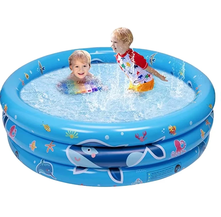 Duurzaam PVC Kinderen Opblaasbaar Zwembad Ideaal voor Buiten Binnen Spelen Veelzijdig Waterplezier met Meerdere Kleuren