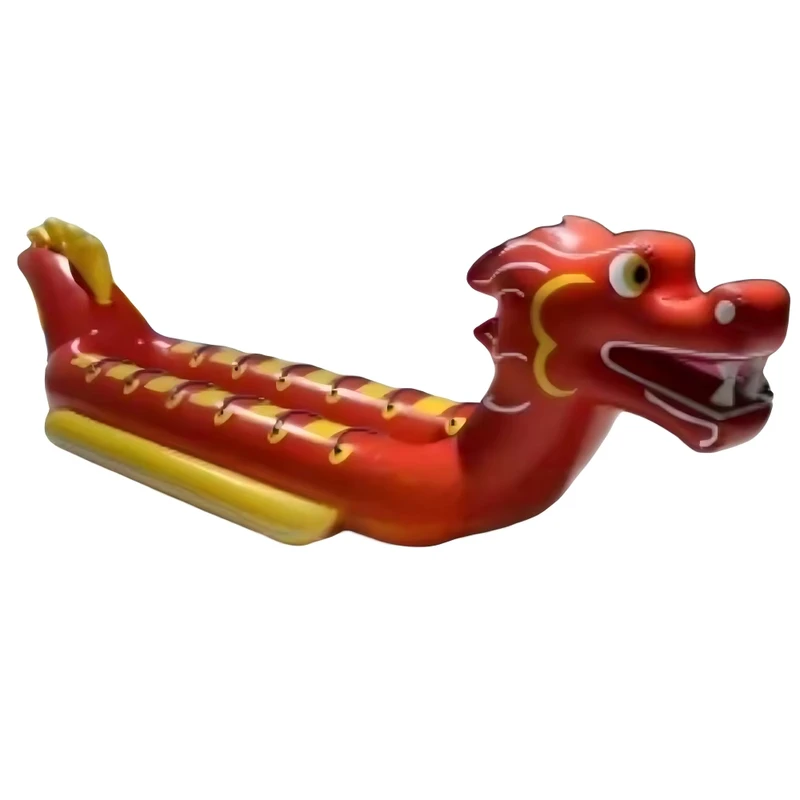 Langlebiges PVC rotes aufblasbares Drachenboot ziehbares Rohr Doppelrohr Wassersport-Bananen-Ski-Rohr für Kinder ab 3 Jahren