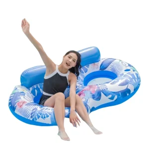 Durable PVC Transparent Inflatable Outdoor Swimming Lounge Custom Size Water Hammock Net Pool Chair Float Bed Max Capacity