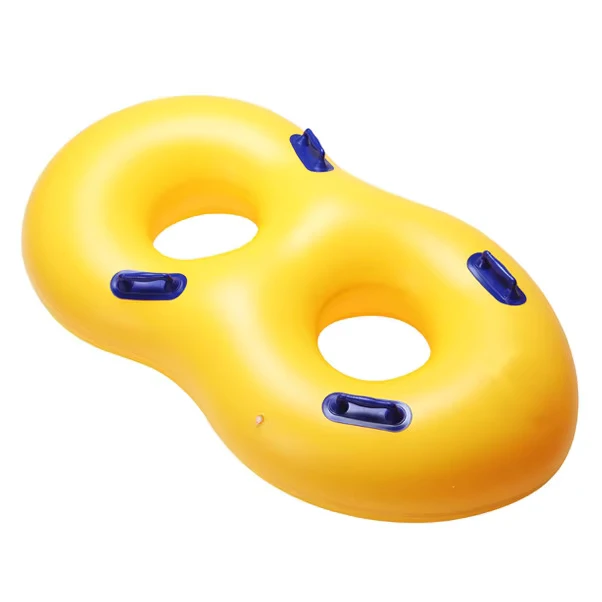 Tuyau de Glisse Gonflable en PVC Durable pour 2 Personnes, Équipement de Bouée de Natation pour Rivière