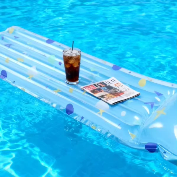 Durable Single Person Inflatable Pool Lounger for Swimming Pool and Lake Relaxation