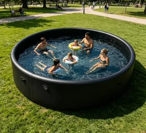 Durable UV Resistant Design Drop Stitch Inflatable Swimming Pool for Outdoor Backyard Family Parties
