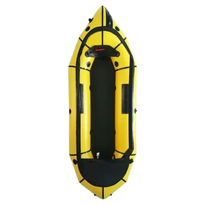 Durable Using Ultralight Inflatable 2 Person Yellow White Water Paddle Kayak Packraft