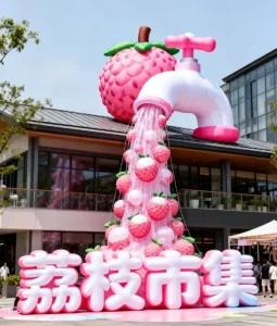 Durable Waterproof Giant Inflatable Fruit Model For Outdoor Carnival Display