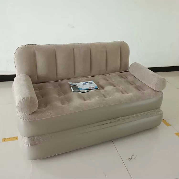 Robuste und bequeme Luftmatratze Couch und Bett Aufblasbares tragbares Luftsofa mit Armlehnen