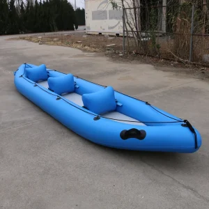 Durable and Sturdy Three person Inflatable Kayak for Leisure Water Sports