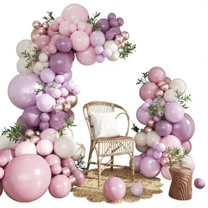 Dusty Purple Balloon Arch Kit Pink and Purple Balloon Garland Arch Kit for Baby Shower Wedding Birthday Decorations
