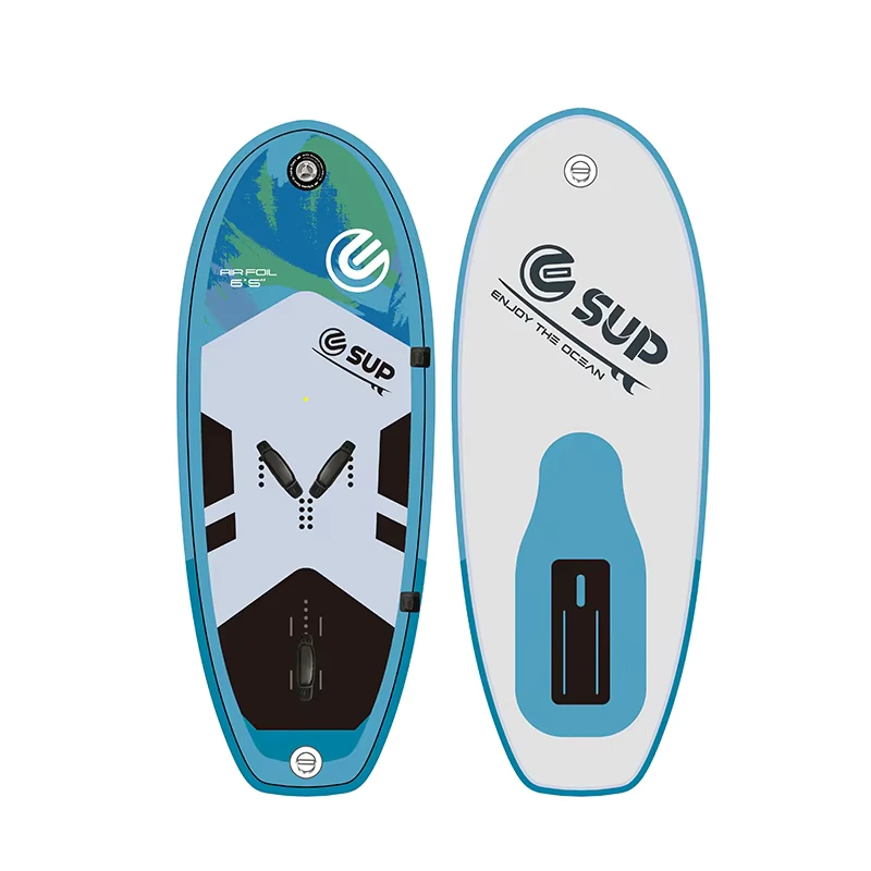 E SUP All-Around PVC aufblasbares Paddle Board Hydrofoil Flügel umweltfreundliches Komplettset inklusive Pumpe, Paddel, Finnen, Leine, 2 Jahre