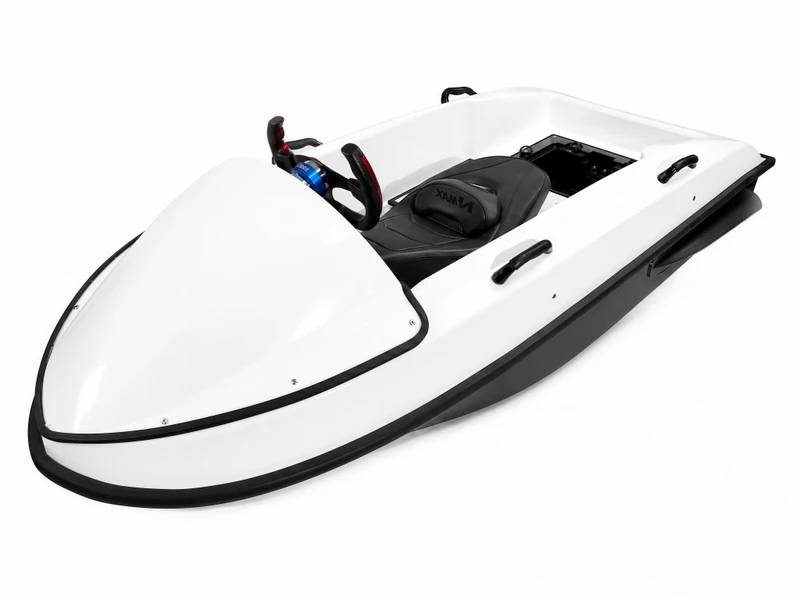 EB01W White ABS 72V Electric Jet Karting Boat Motorized Mini Boat Eco Friendly Portable