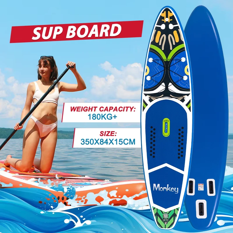 Envio Grátis na UE, Dropshipping, CE, Prancha Inflável ISUP de Alta Qualidade de 11' para Surf, SUP, Paddlesurf, Prancha de Stand Up Paddle