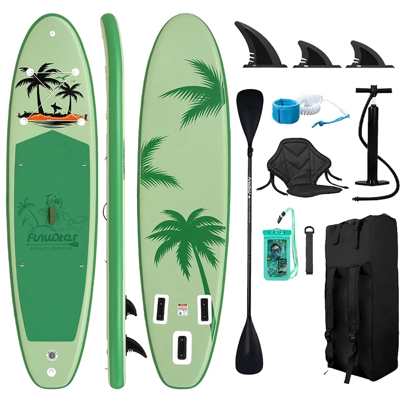 EU Warehouse Extra Wide Inflatable Yoga SUP Board 335cm 190kg Load Capacity Stand Up Paddle Board