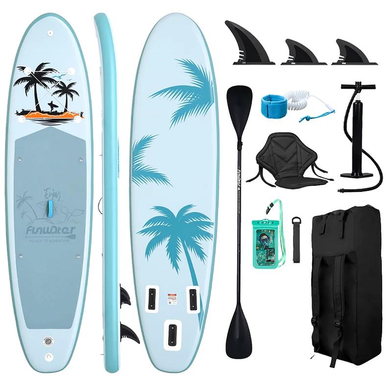 EU Warehouse Free Shipping Extra Wide Inflatable Yoga SUP Board 335cm 190kg Load Capacity Dropshipping Stand up Paddle Board