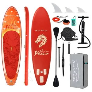 EU Warehouse Inflatable SUP Board 350cm Extra Wide Stand up Paddle Board Heavy Duty 205kg Load Capacity for Adult Water Sports