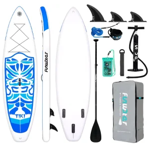 EU Warehouse Stock Export Inflatable Paddle Board Extra Wide 320cm 180kgMax Load Dropshipping Durable Stand up SUP Board TIKI