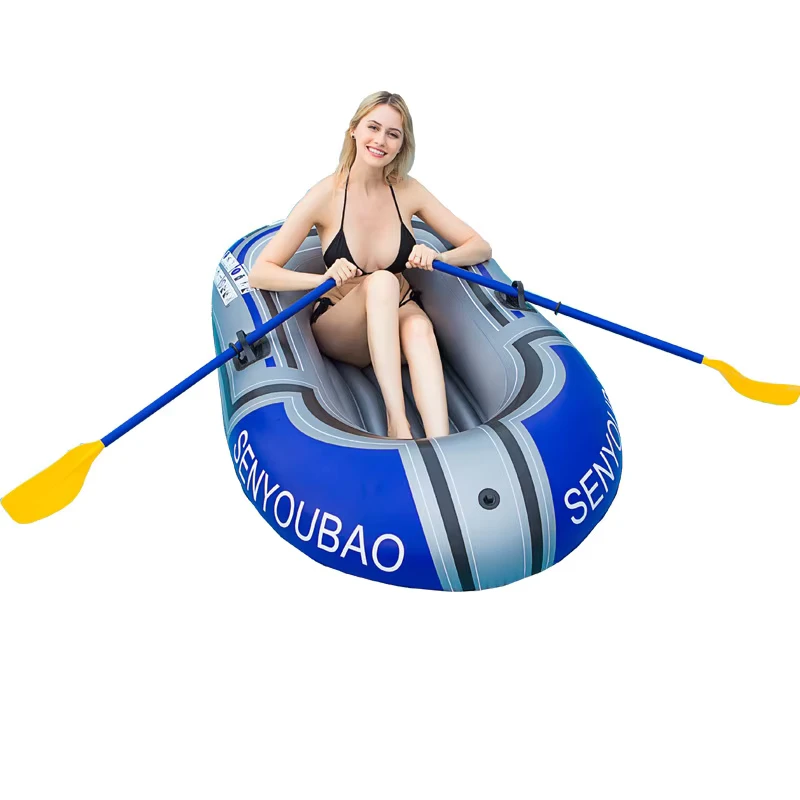 Harga Pabrik EXW China Perahu Karet Inflatable PVC 1 2 Orang dengan Pompa untuk Dijual