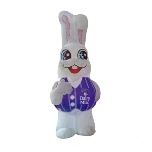 Décoration de Pâques, mascotte géante gonflable de lapin promotionnelle