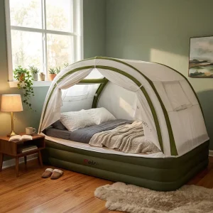 Easy to Store Camping Tent Inflatable and Indoor Inflatable Bed Tent 3.15㎡ Spacious Interior 3-Minute Integrated Inflation