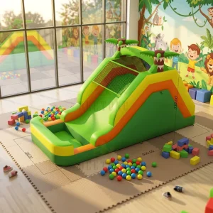 Easy to Store and Inflate Kids Inflatable Slide for Home Garden Play
