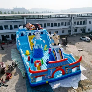 Eco Friendly EN14960 Certified Outdoor Inflatable Bounce House for Adults Kids PVC Material 3 Year Warranty Obstacle Course Fun