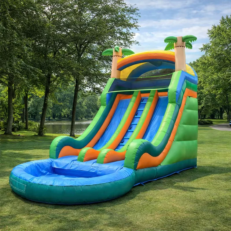 Umweltfreundliche Aufblasbare Burg Außenbereich Spring-Jungle Innenkombination Trampolin PVC Gewerblich Anti-UV 100+