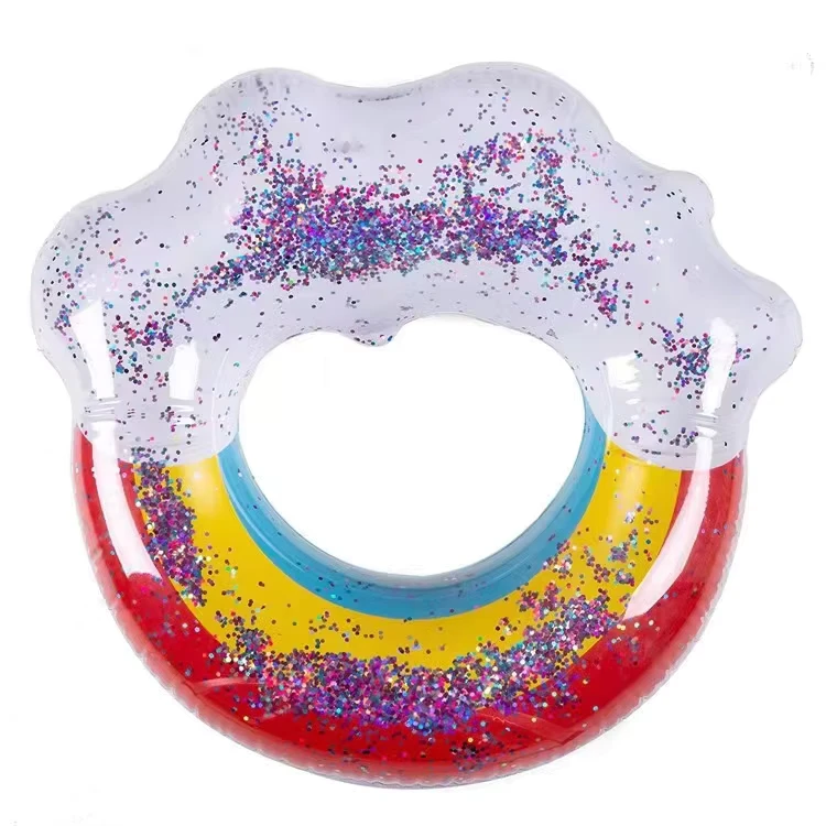 Anillos de natación inflables de PVC ecológicos, flotadores personalizables, precio de fábrica, duraderos, ligeros, capacidad para 1 persona, aguas oceánicas