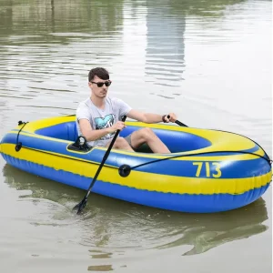 Eco-Friendly PVC Thickened Inflatable Boat Dinghy Fishing Kayak 2-Person 3-Person 4-Person in Stock