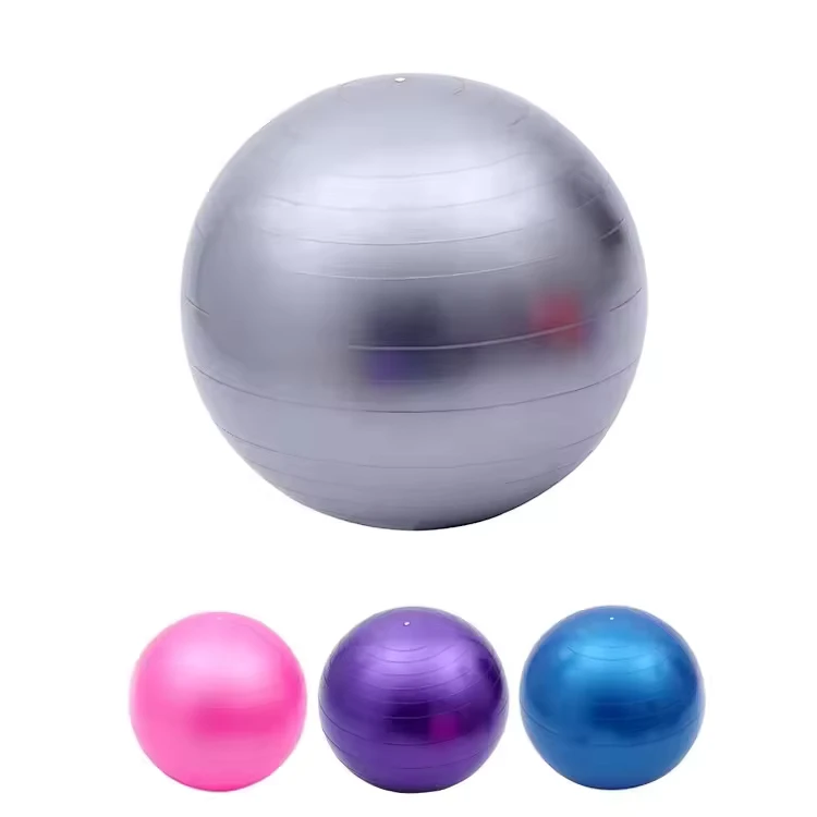 Eco Friendly Sports Anti Burst Exercise 45cm 55cm 65cm 75cm 85cm Multiple Sizes Fitness Mini Pilates PVC Yoga Ball