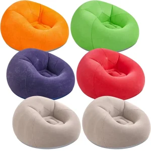 Eco PVC Inflatable Bean Bag Chairs and Lounge Furniture Outdoor Camping Folding Portable Multicolor Set