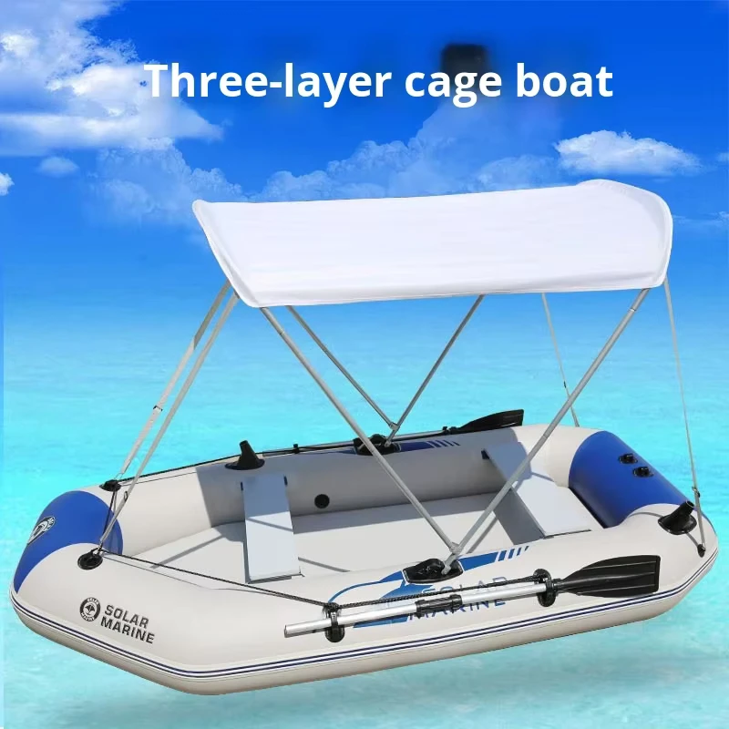Kayak insuflável de PVC ecológico para uma, duas ou três pessoas, barco de pesca tipo dinghy