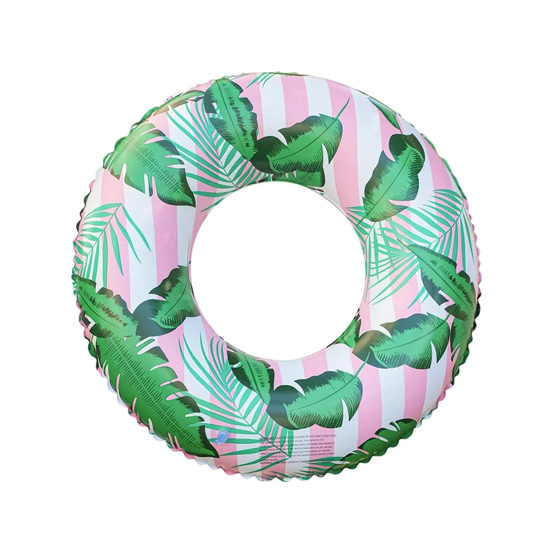 Eco friendly PVC Green Leaf Animal Shape Waterproof Pool Float Swimming Ring Inflatable Floating Pool Bar for Children