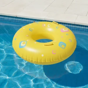 Eco friendly PVC Inflatable Swimming Rings 70cm Kid Friendly for Pool Use Stock Custom Logo Sunshine Water Sports