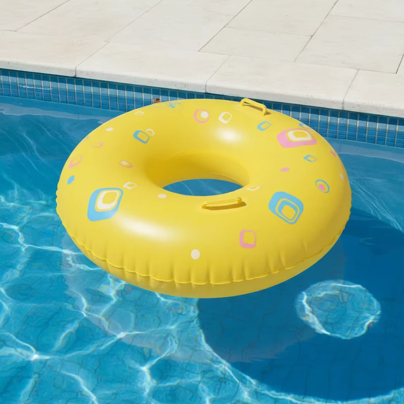 Anillos de natación inflables de PVC ecológicos de 70 cm, amigables para niños, para uso en piscina, logo personalizado de Sunshine Water Sports
