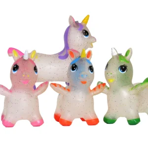Milieuvriendelijke PVC Inflatable Transparante Springdieren Buiten Speelgoed Paard voor Kinderen
