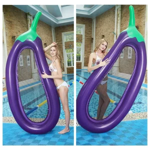 Umweltfreundliches Vinyl PVC Aufblasbares Sommerpool Wasserfloat für Erwachsene Kinder Luftblase Aubergine Luftmatratze Liege