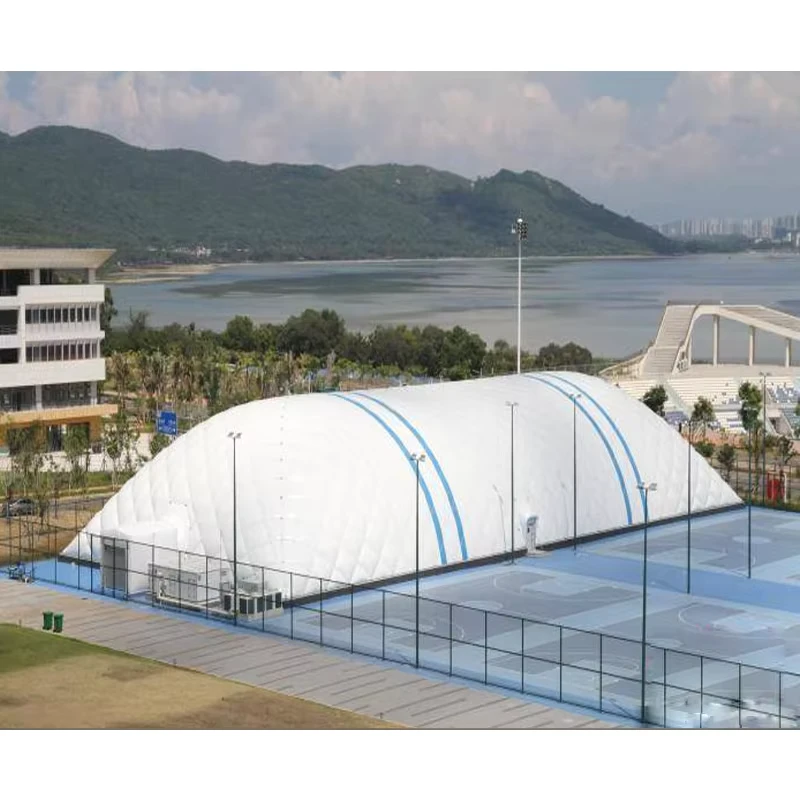 Installazione efficiente, edifici a supporto d'aria, copertura gonfiabile per campo da calcio, stadi per campi da tennis e calcio