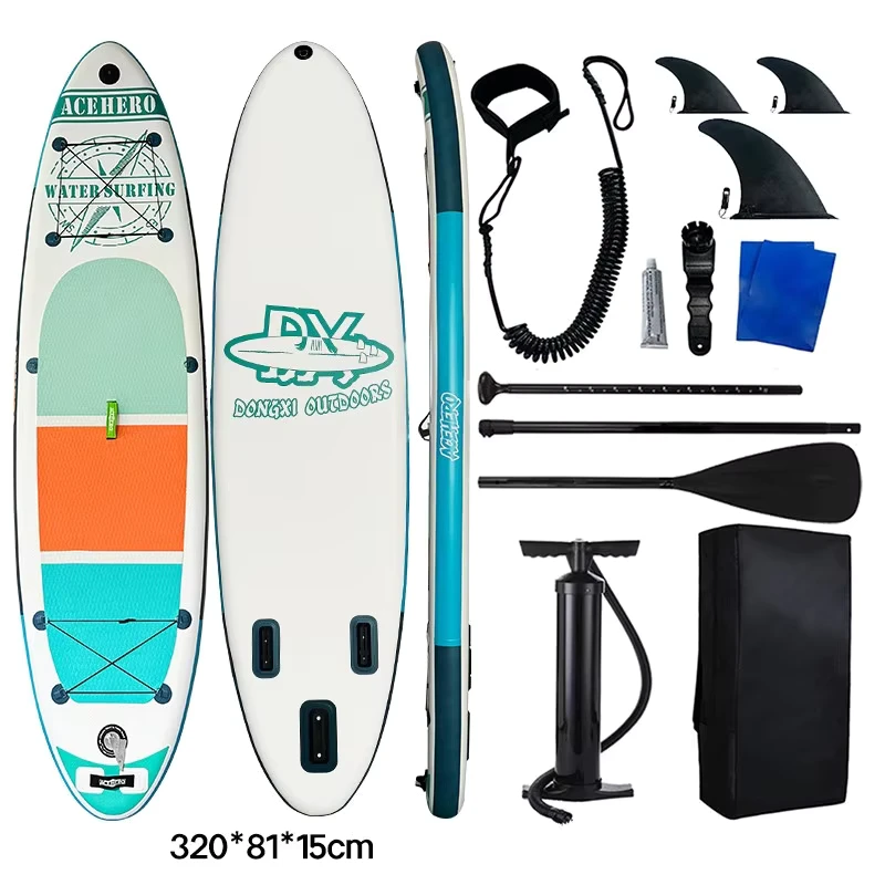 Prancha de Stand Up Paddle Inflável Drop Stitch Leve e Eficiente para Cruzeiro em Lagos e Rios