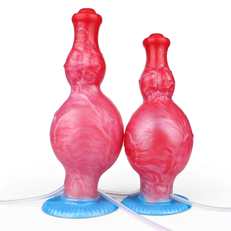 Dương vật bơm hơi có khả năng phun nước, hình dạng đặc biệt, silicone, đồ chơi tình dục cho nữ
