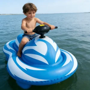 Electric Children’s Karting Boat Inflatable Water Park Use Inflatable Motor Boat Ride-on Water Toy