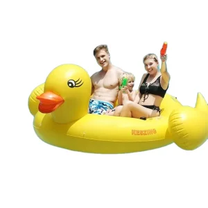 Electric Motorized Inflatable Swimming Pool Lounger Duck Pool Float