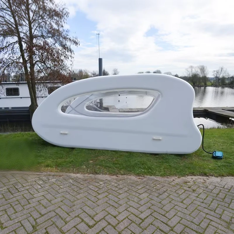 Electric Solar Inflatable Yacht Boat with Electric Engine Inflatable Water Party Boat