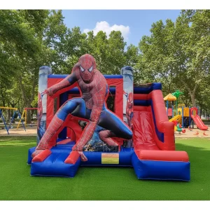 Entertaining Party Outdoor Bouncy Castle Commercial Inflatable Bounce House Inflatable Bouncing Castle with Slide for Kids